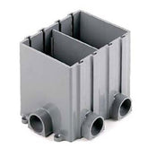 Hubbell PFBRG2 Rectangular Non-metallic Floor and Wall Box 2-Gang